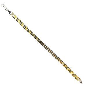 Karizia SPA KA 1772 7" Sterling Silver 925 Braded Bracelet 3.4G 7.3 IN Italy